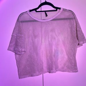 White mesh top